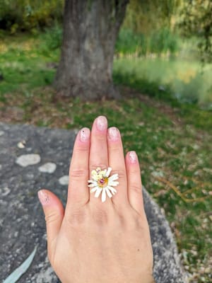 🌼 Simfonia Naturii: Inel cu Margaretă – Cadoul Perfect - Thumbnail 5